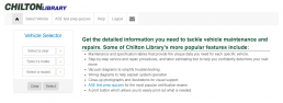 Screenshot of Chilton Library homepage.