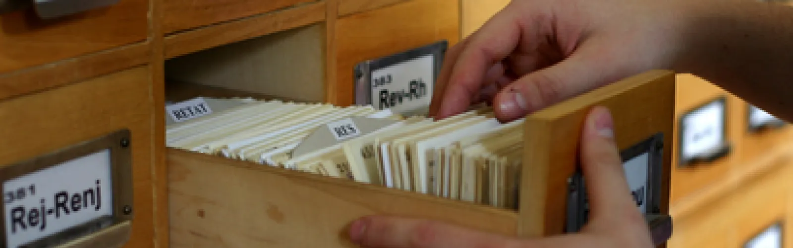 Photo of Card Catalogue