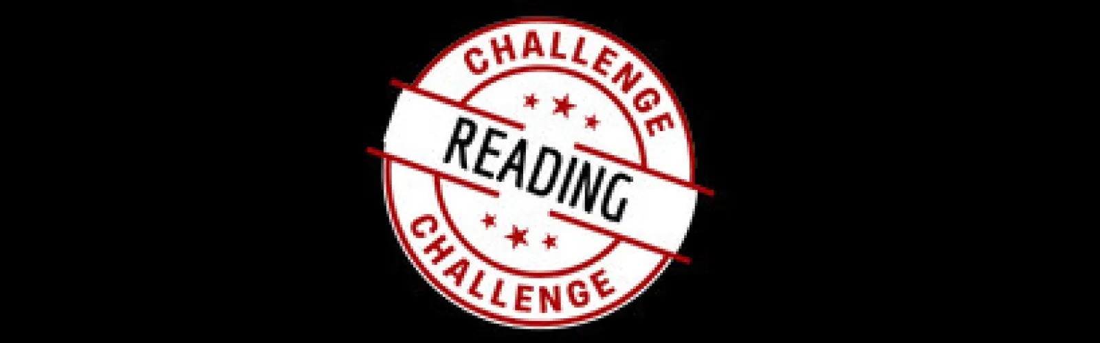 A circular red stamp with the words reading challenge.